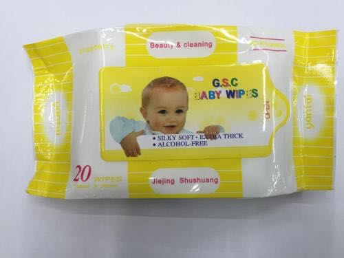 20 Portable Sun Baby Wipes full figure