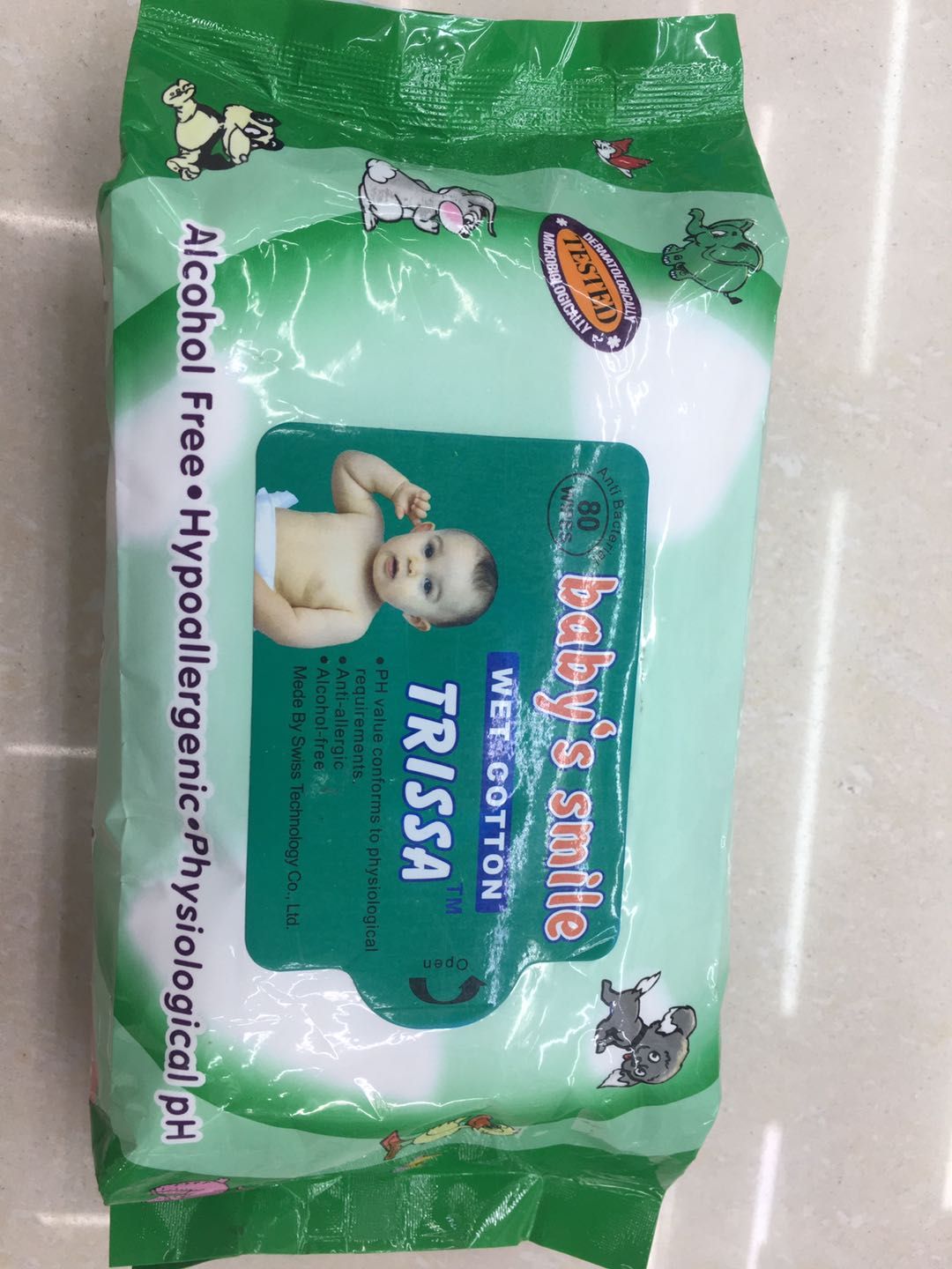 80 Small Animal Packaging Disposable Skin Care Wipes full figure