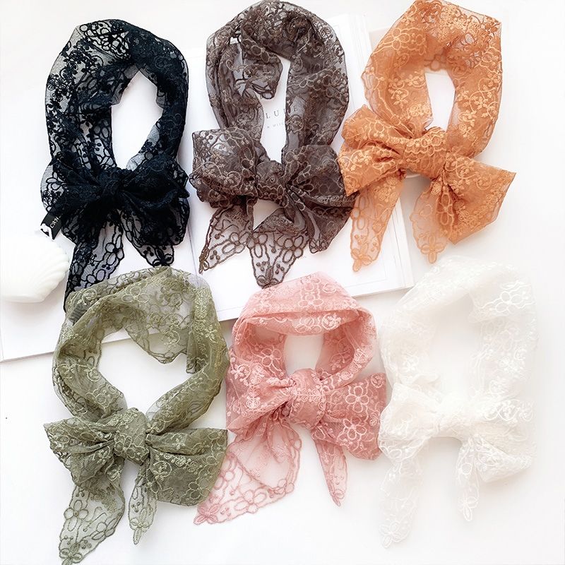 Best-selling scarves, headwear, embroidered lace Specification image