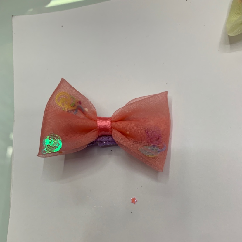 笑脸二号儿童头饰蝴蝶结发饰花朵女童韩版可爱公主头花饰品