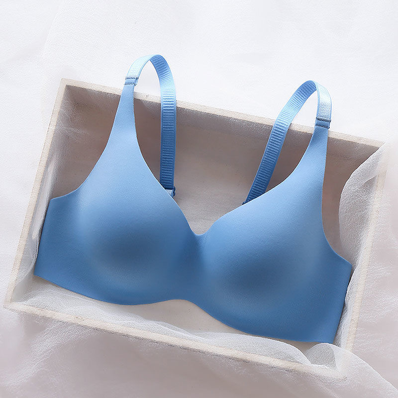 前扣式内衣女小胸聚拢收副乳调整型无钢圈无痕文胸罩薄款平胸23