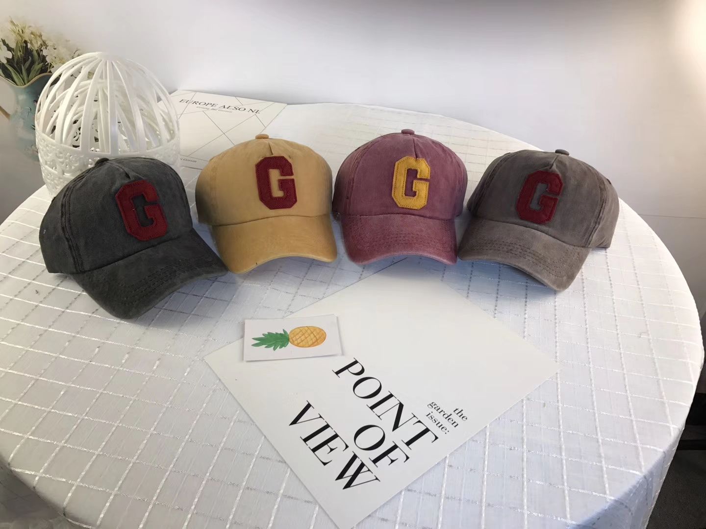 鸭舌帽网络时尚爆款义涛帽业帽子字母G