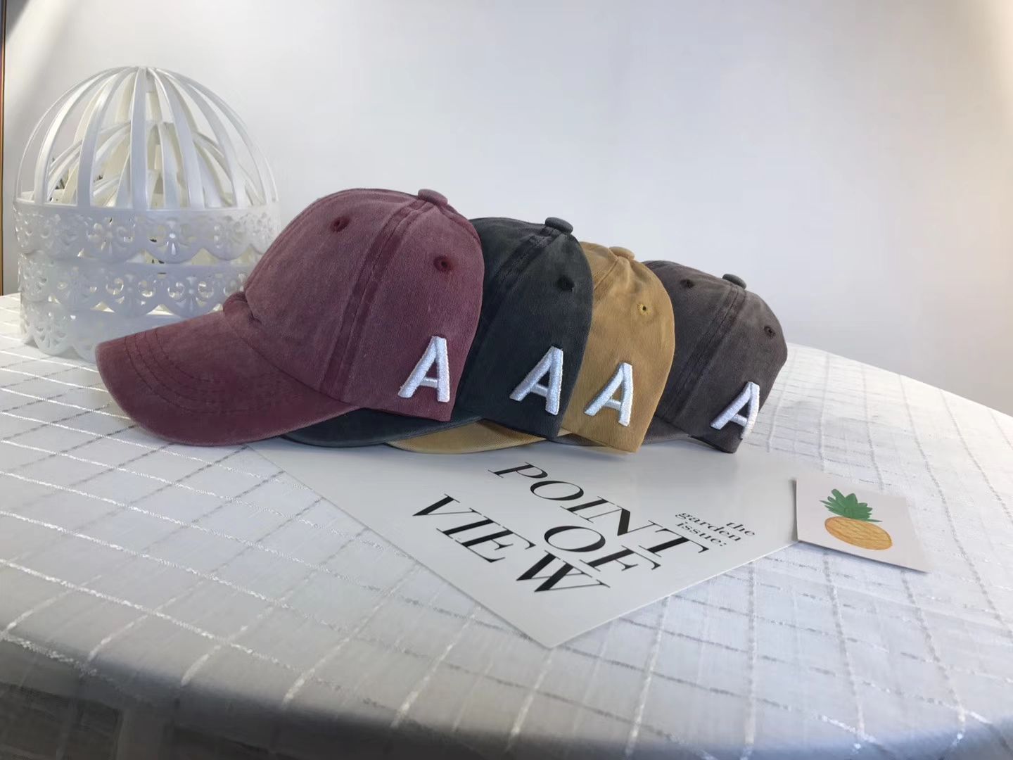 鸭舌帽网络时尚爆款义涛帽业帽子字母A