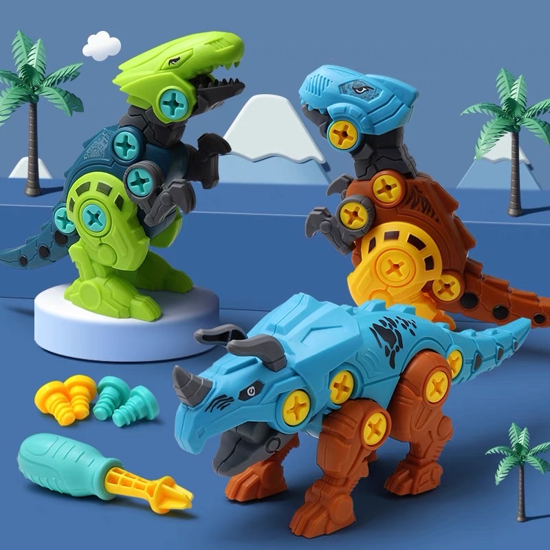 儿童拆装恐龙螺丝益智拧螺丝钉组装仿真恐龙蛋拆卸拼装动手玩具
