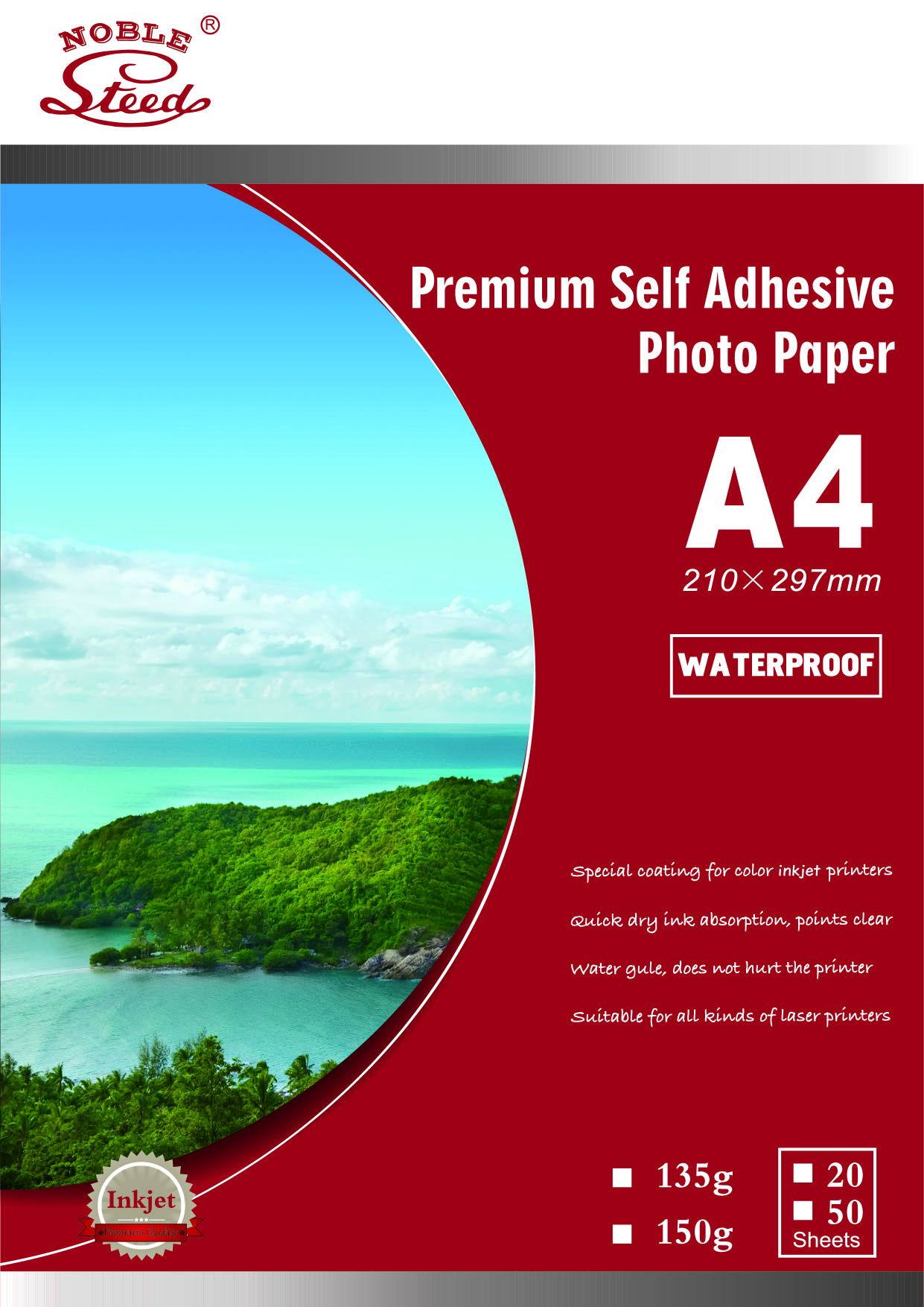 Glossy photo paper 135G glossy self-adhesive photo paper A4 photo paper photo paper detail image 1