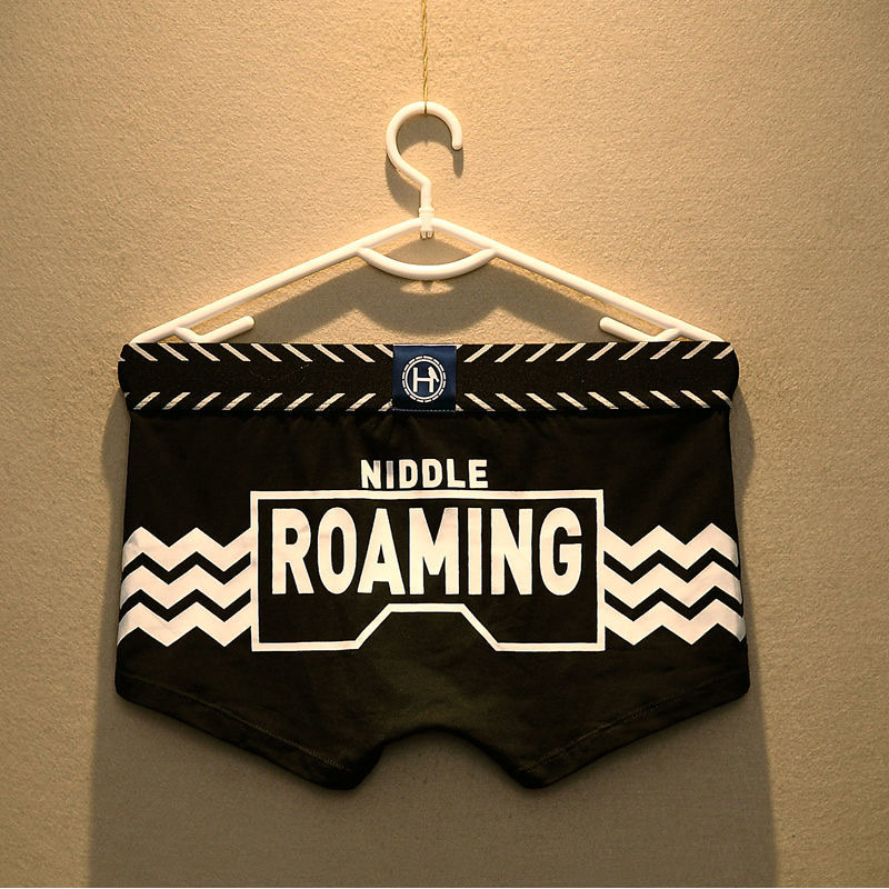 男士内裤纯棉平角裤宽松青年U凸设计透气中腰四角裤25