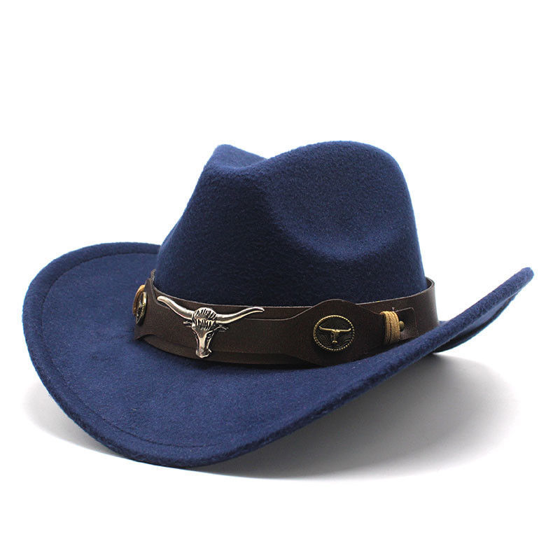 Western cowboy hat and metal cow hat Specification image