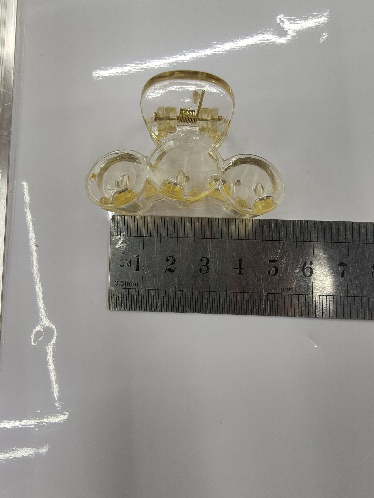 网红同款三个圆圈可粘配件发夹