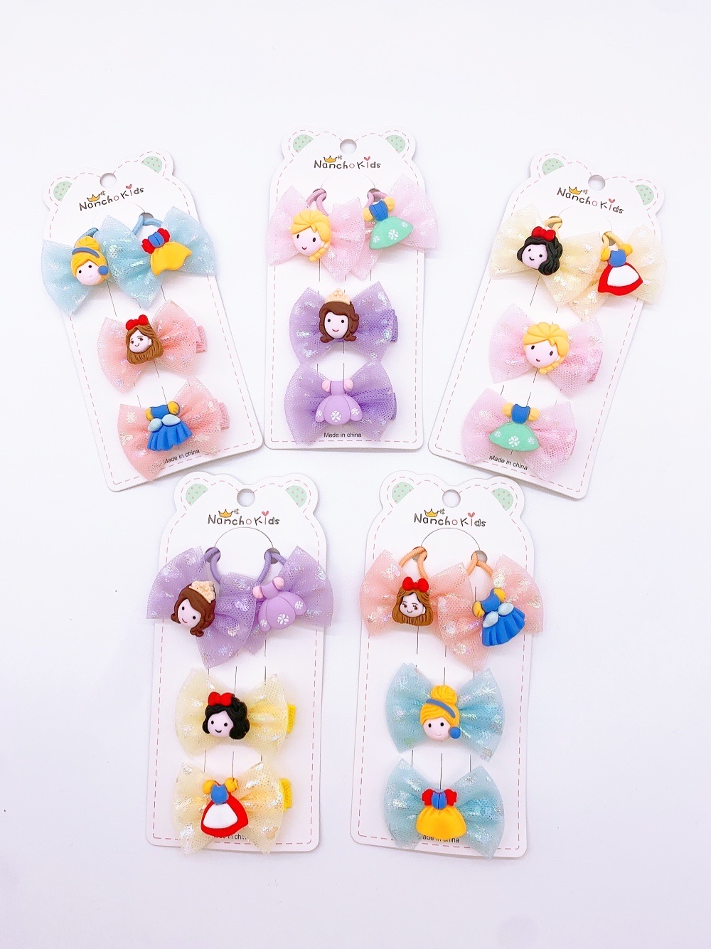 Cute Hair Clip Hair Tie Princess Set full figure
