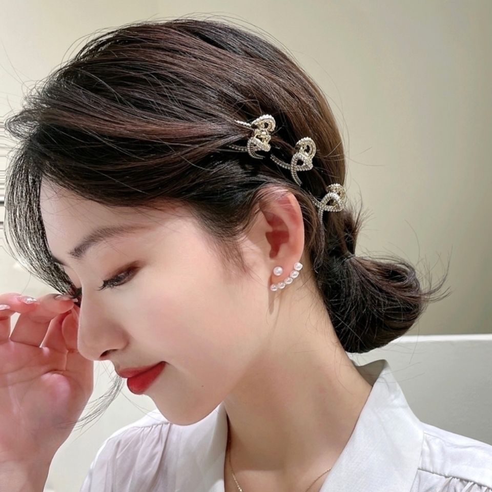 Small Clip Headdress Side Clip Female Summer Internet Celebrity New Bangs Clip Small Grab Clip Shark Clip Clip Hairpin Side Clip Specification drawing