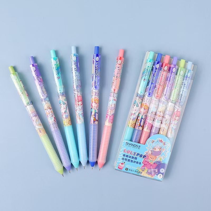 卡通按动中性笔详情图1
