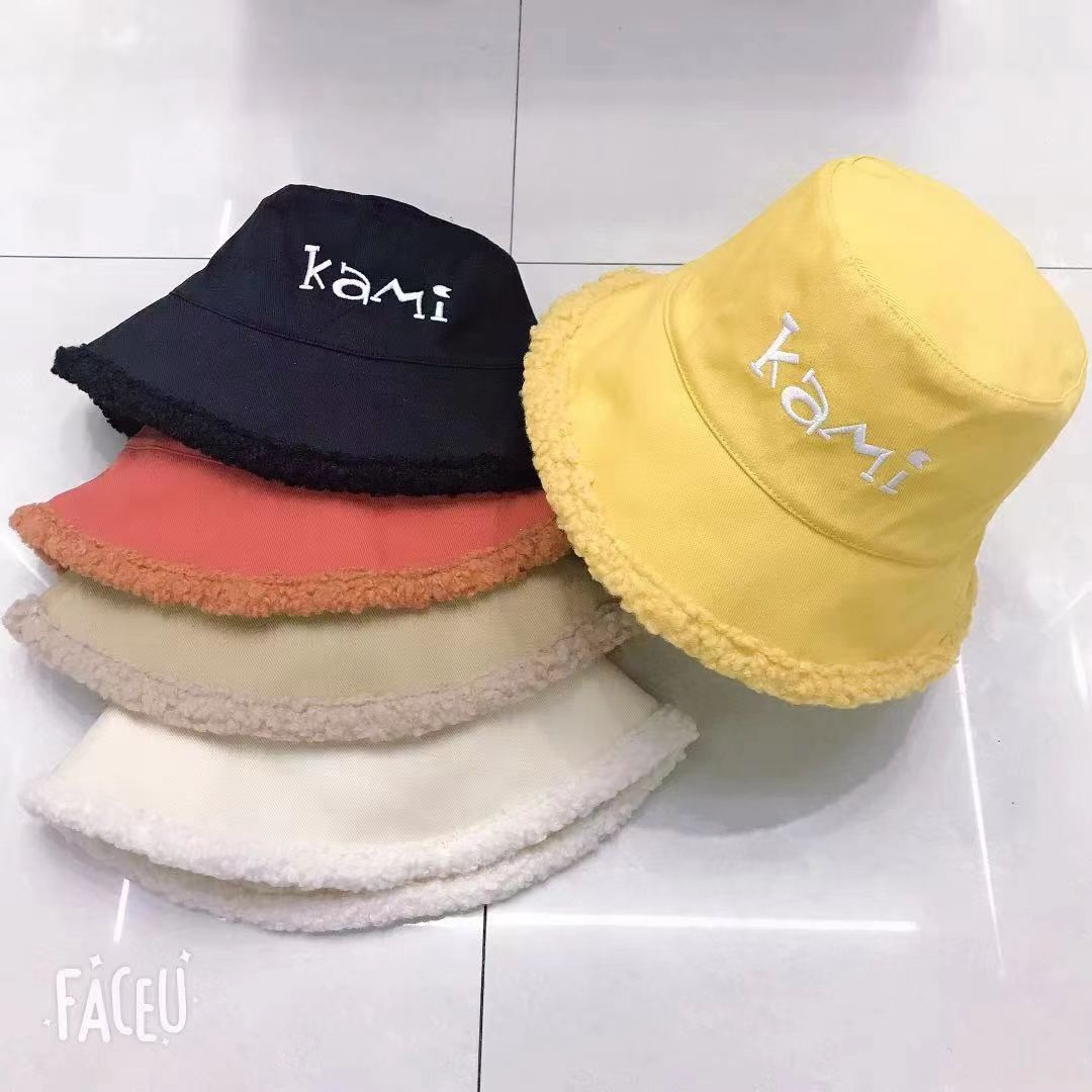"Autumn and winter hats, warm online fashion trend, lambskin fleece 1