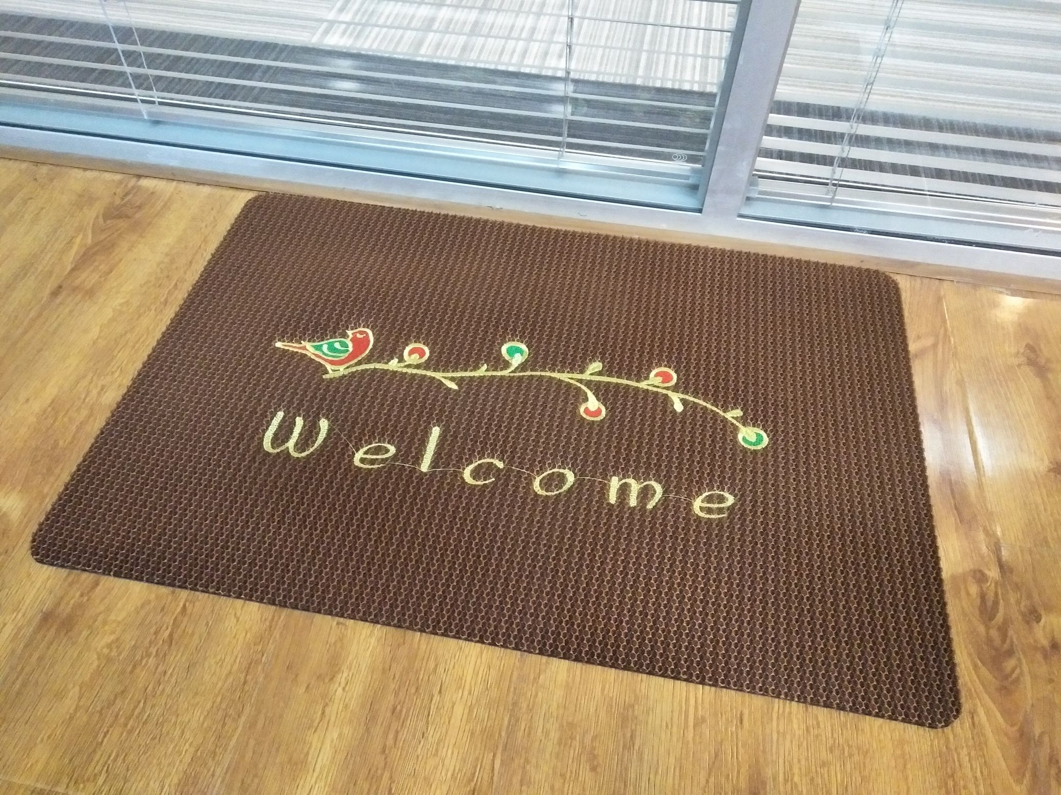 蜂窝垫绣花40*60详情图1