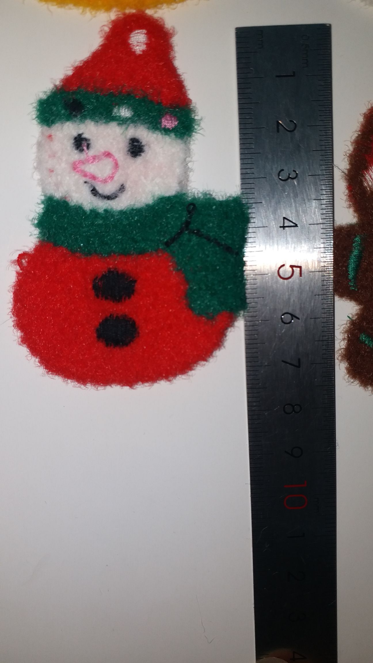 貂绒针织圣诞雪人