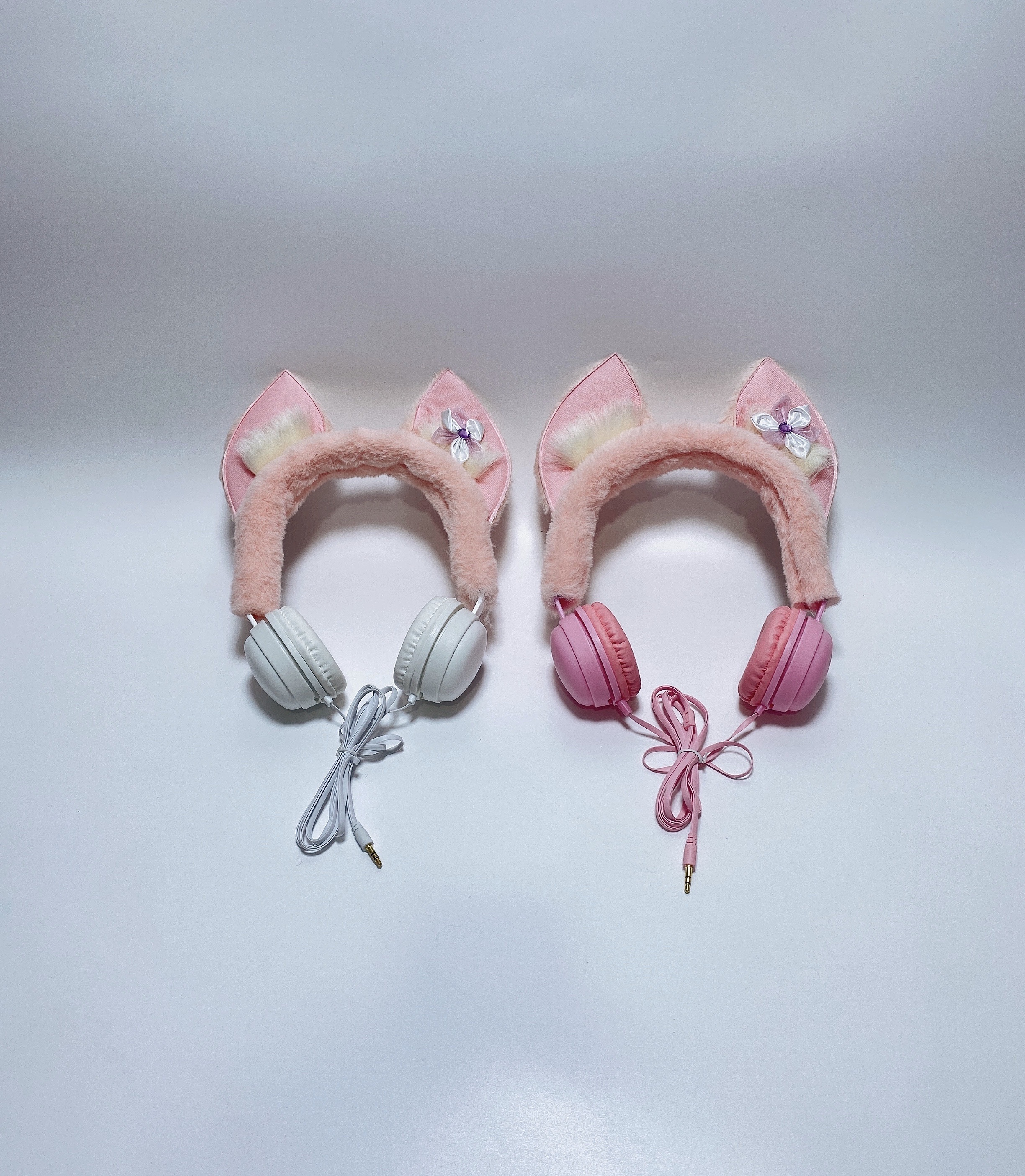头戴式学生儿童卡通网红毛绒耳机详情图3