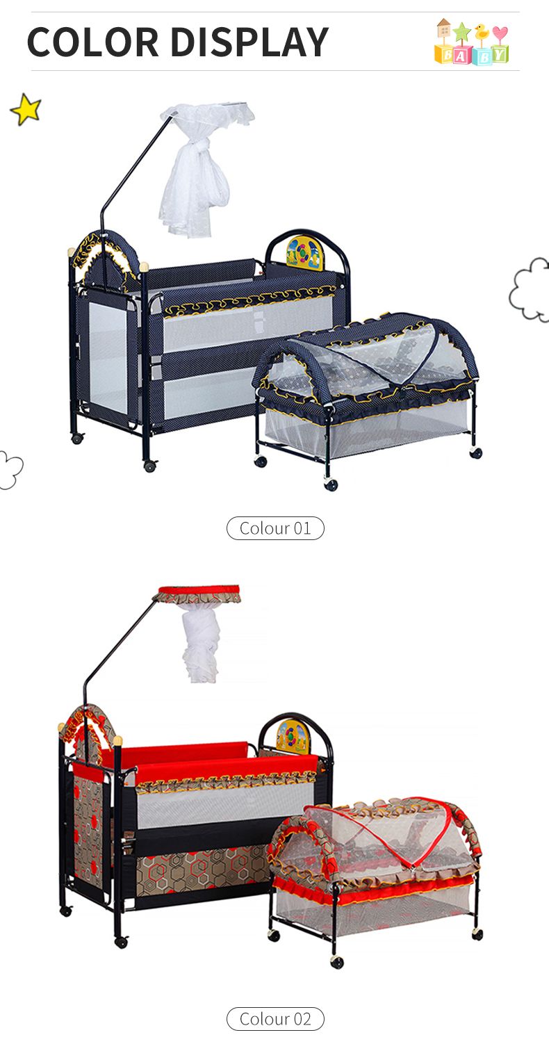婴儿铁床可移动可加长铁床可拼接大床婴儿床详情图7