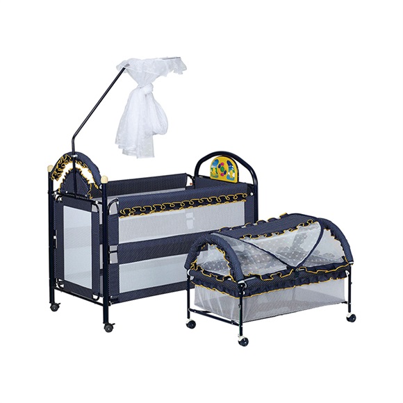 婴儿床铁床游戏床可移动可加长可拼接大床婴儿铁床详情图2
