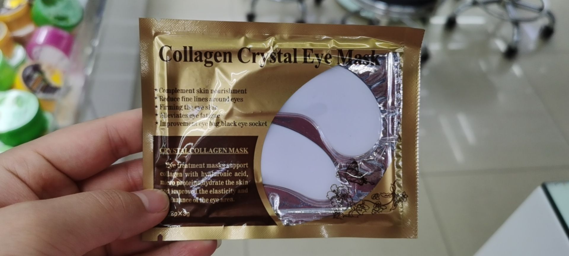 眼膜蝴蝶黄金眼膜贴 24K骨胶原蛋白水晶眼贴详情2