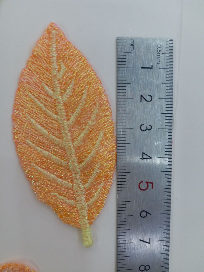 树叶金线细节图