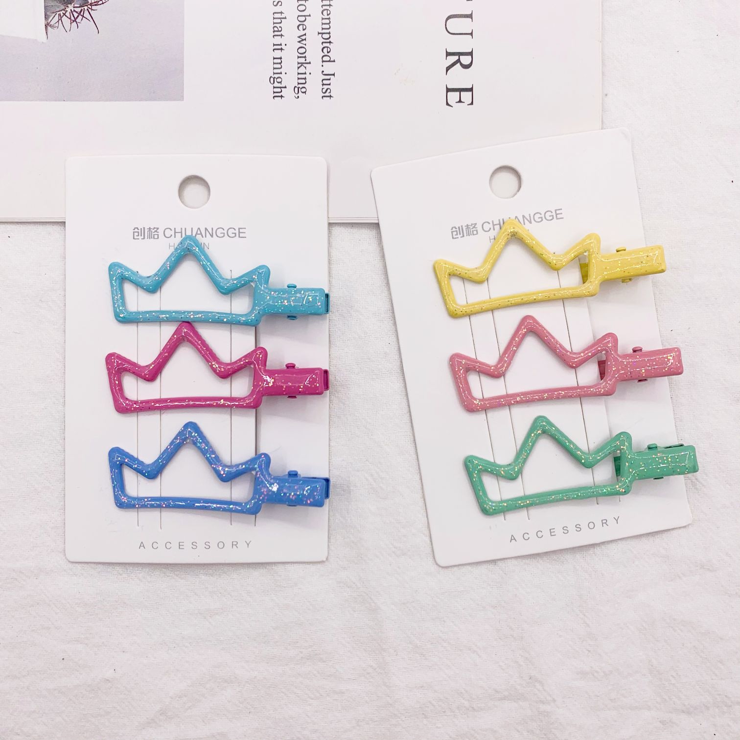 Glitter oil-dripping colored duck clips, student and children's fashionable hair clips, milk tea color series BB clips, matte texture oil-dripping BB clips Item Picture