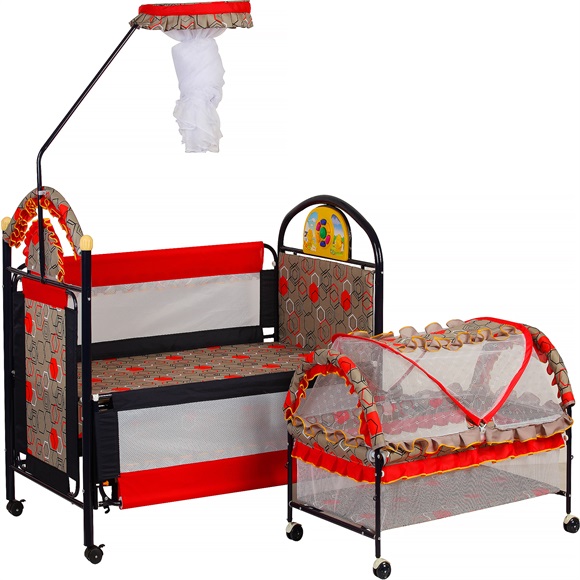 婴儿床铁床游戏床可移动可加长可拼接大床婴儿铁床详情图5