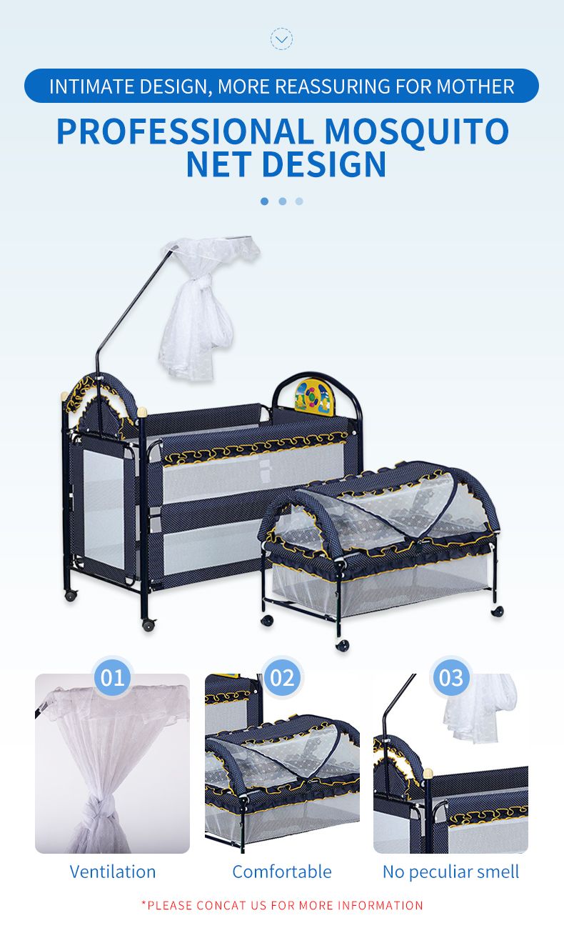 婴儿铁床可移动可加长铁床可拼接大床婴儿床详情图5