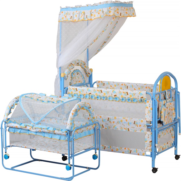 婴儿床铁床游戏床可移动可加长可拼接大床婴儿铁床详情图4