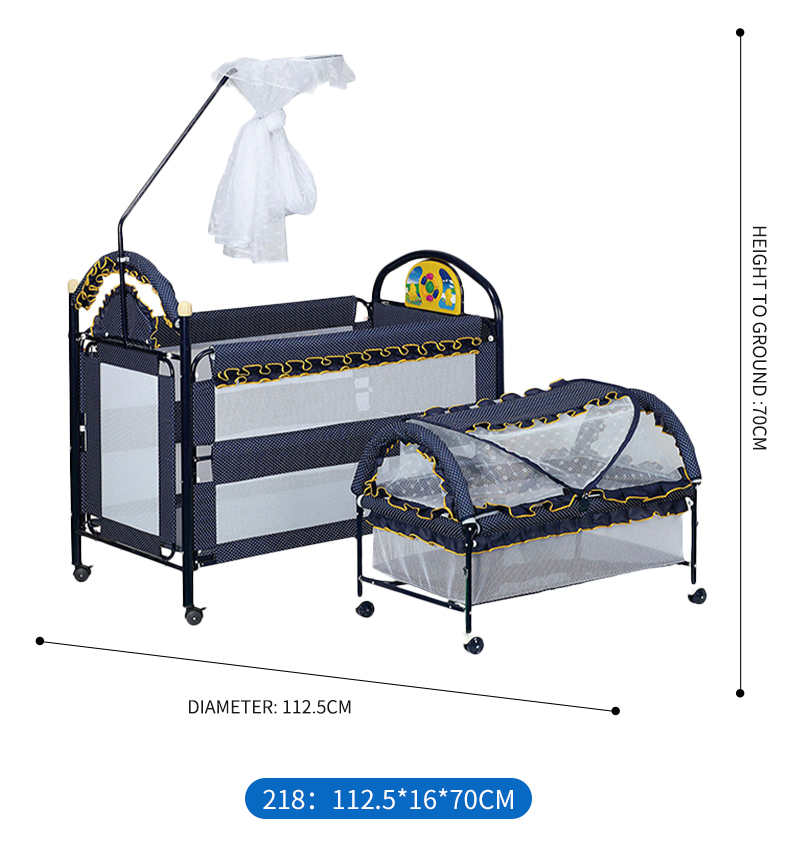 婴儿铁床可移动可加长铁床可拼接大床婴儿床详情图6