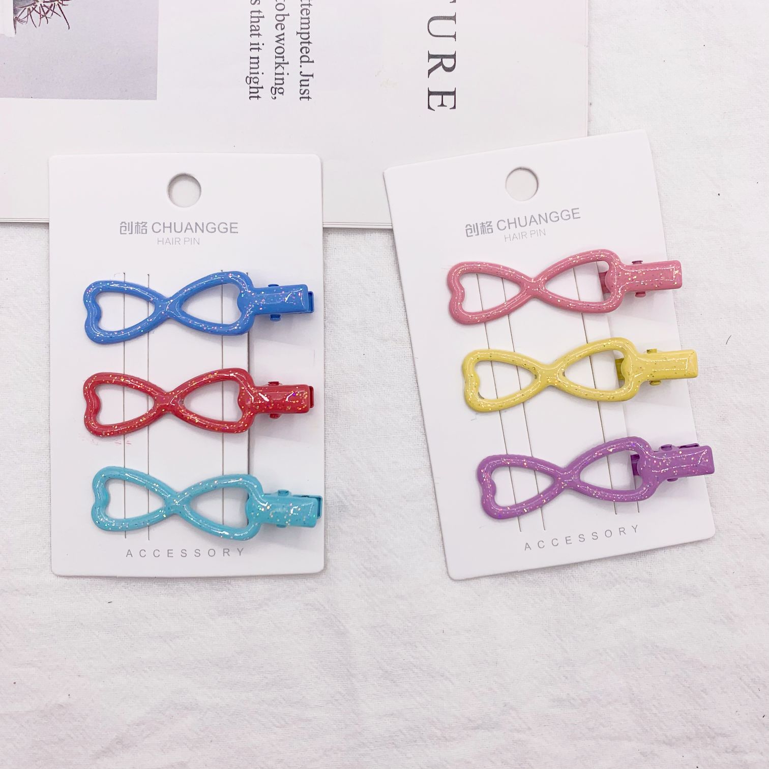 Glitter oil-dripping colored duck clips, student and children's fashionable hair clips, milk tea color series BB clips, matte texture oil-dripping BB clips Specification image