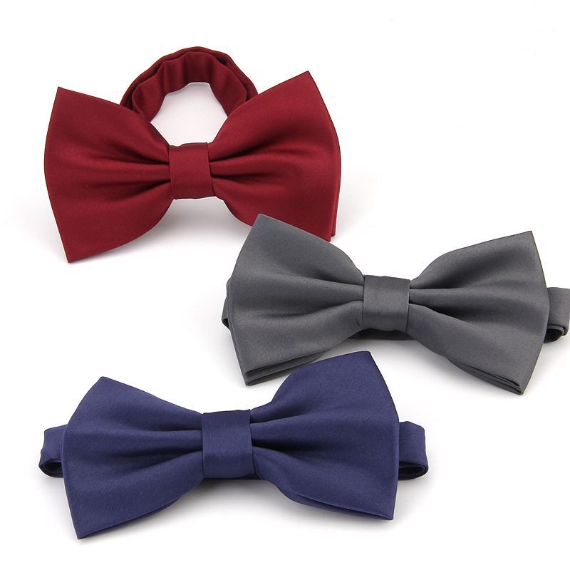 The manufacturer sells matte solid-color Korean-style wedding work clothes, bow ties and bows Specification image
