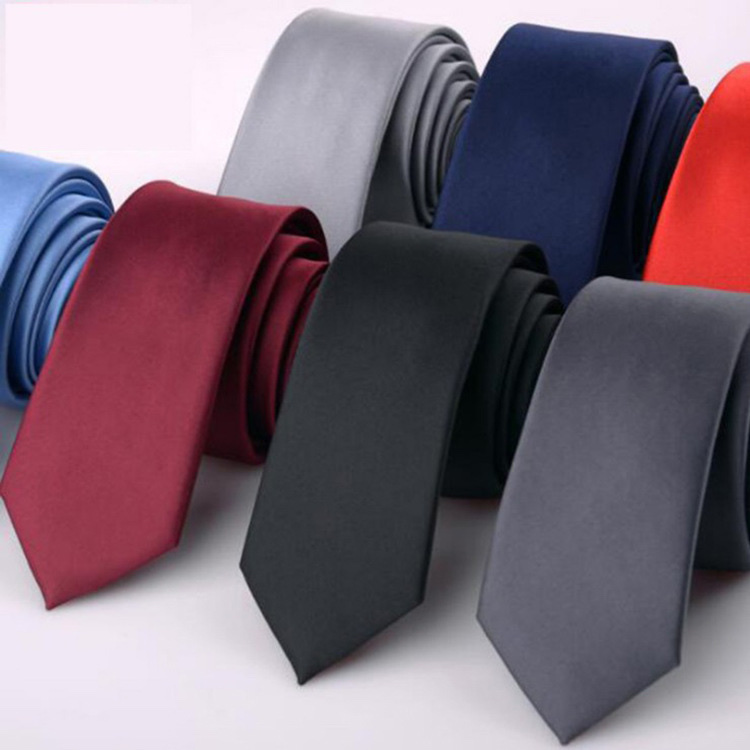 Color sólido corbata pequeña hombre versión coreana versión fina y estrecha vestido formal boda de negocios nuevo blush