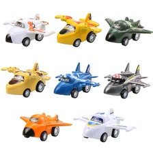 迷你回力飞机仿真模型  宝宝男孩儿童4玩具车1-2-3岁半小汽车套装