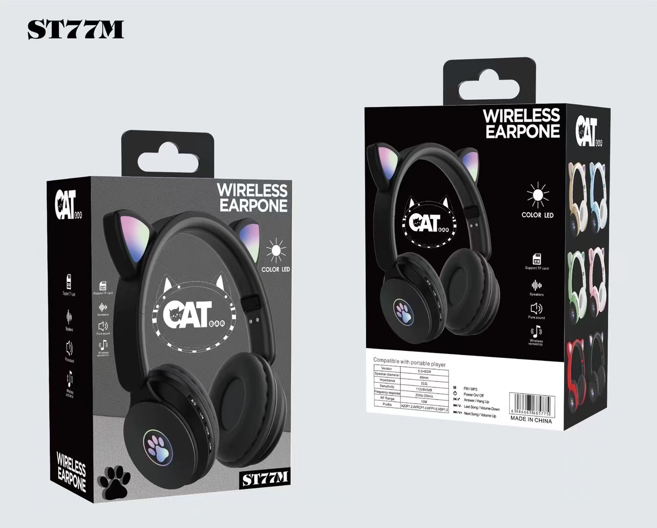 Guangdong sogo electronics ST-77 auriculares bluetooth de moda