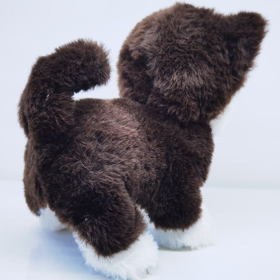 The Kebeqi brand smart electric plush toy dog robot dog can bark and move. It is an electronic pet and a fun companion for children details Picture