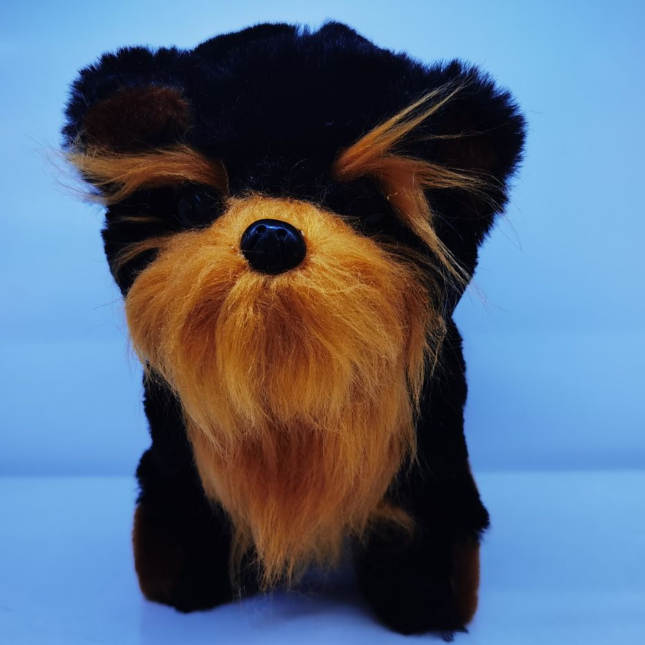 Yanghang brand intelligent robot dog electric plush toy, black dog simulation interactive electronic pet, new favorite for children's companionship and education detail image 2