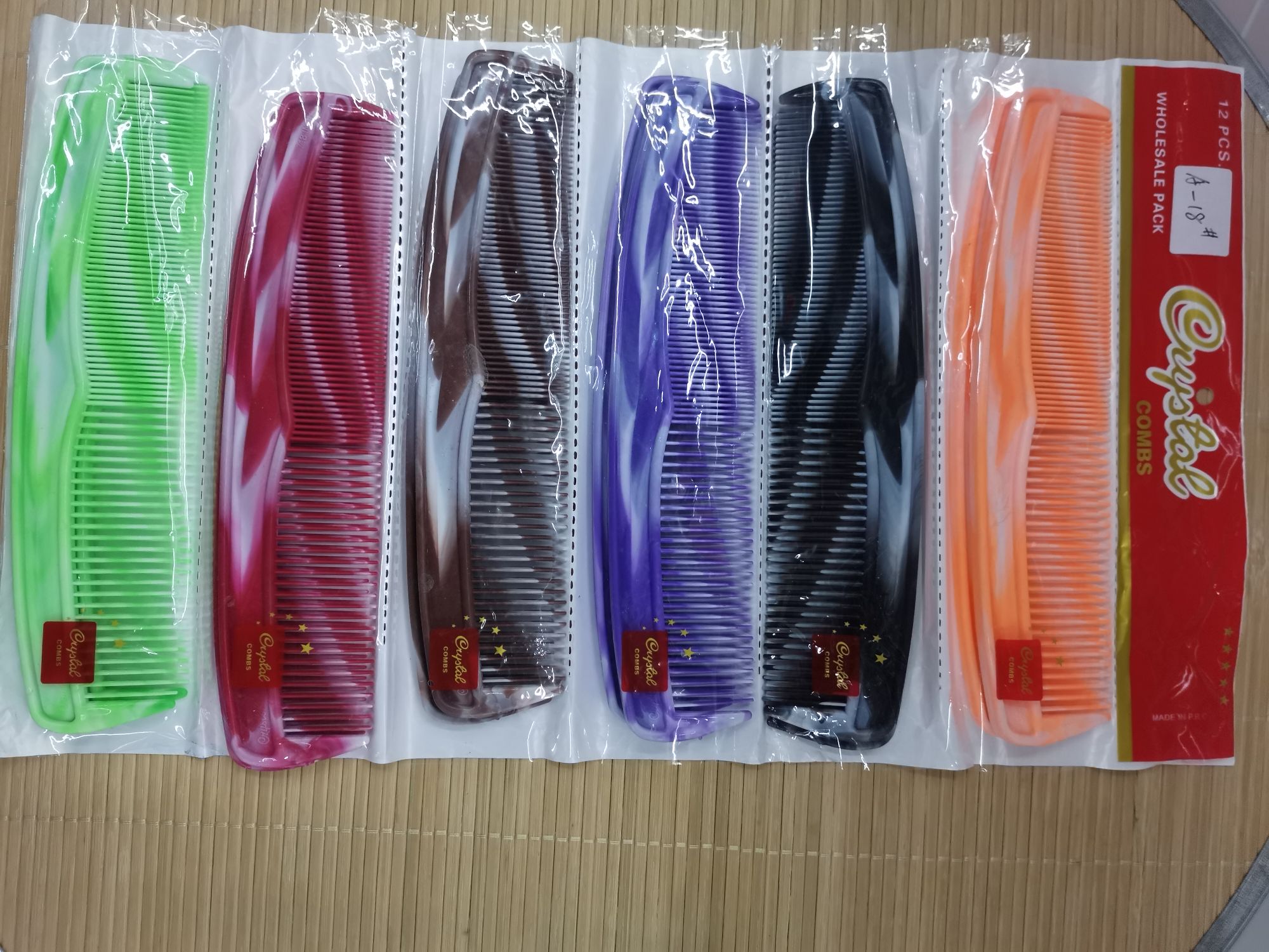 A-18塑料梳子，12PC一opp，细节图