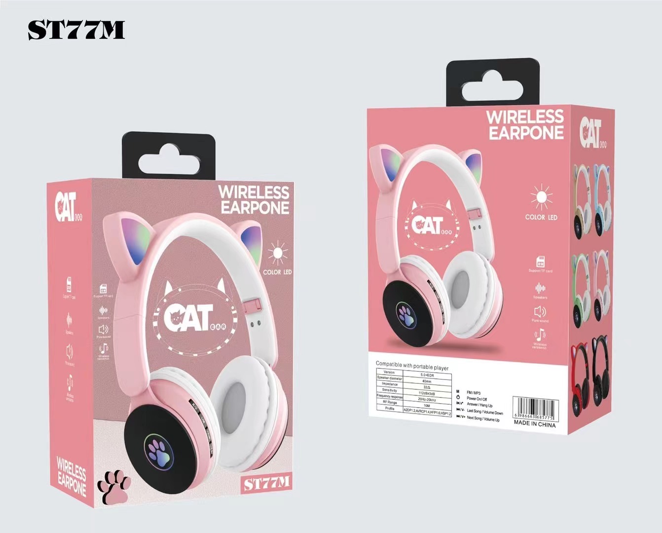 Guangdong sogo electronics ST-77 auriculares bluetooth de moda Item Picture