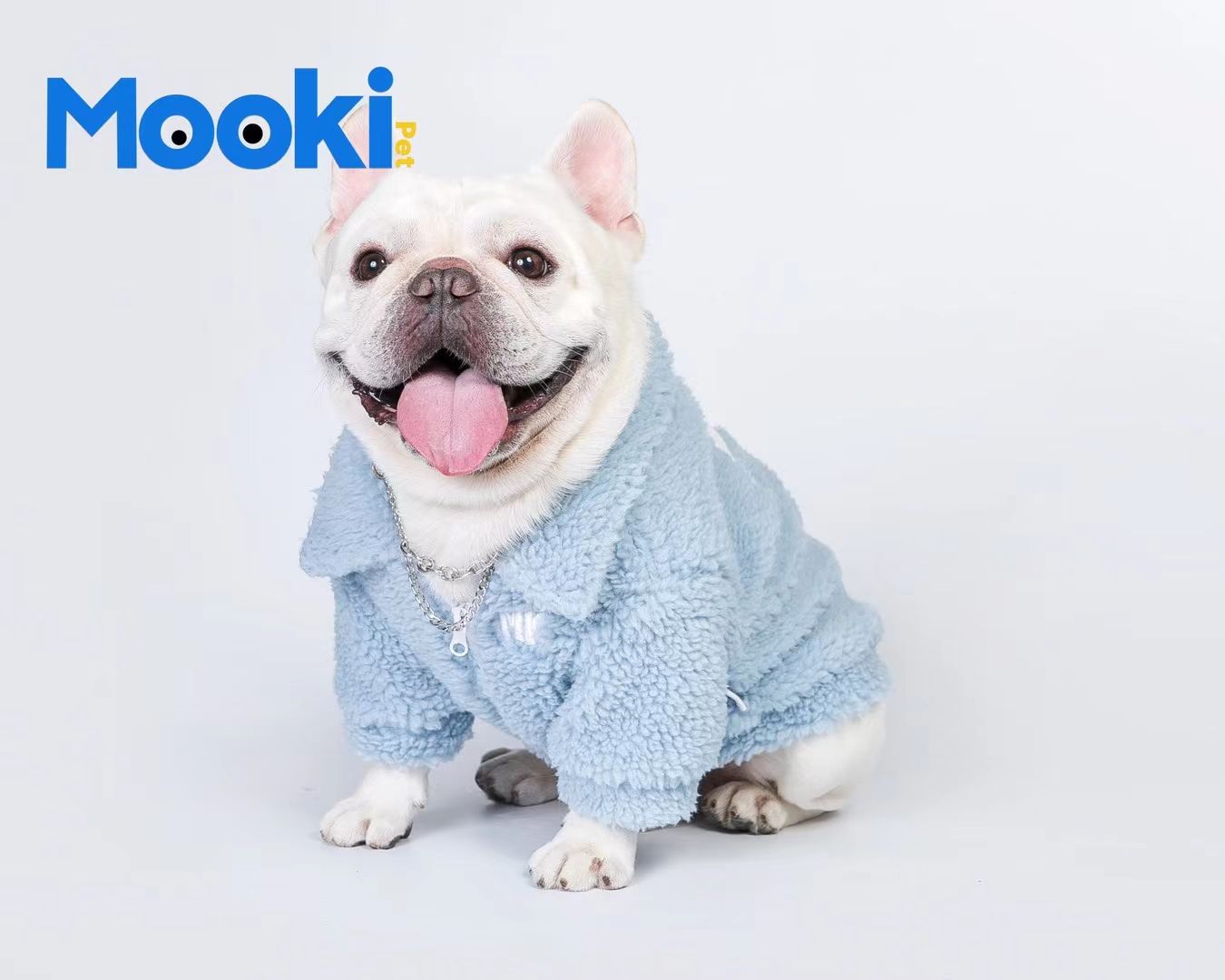 宠物用品衣服！MOOKIPET新品🆕🛒MK21056冰岛绒字母外套📷冰岛绒面料，精致贴布刺绣⚡️✨加厚保暖，非常