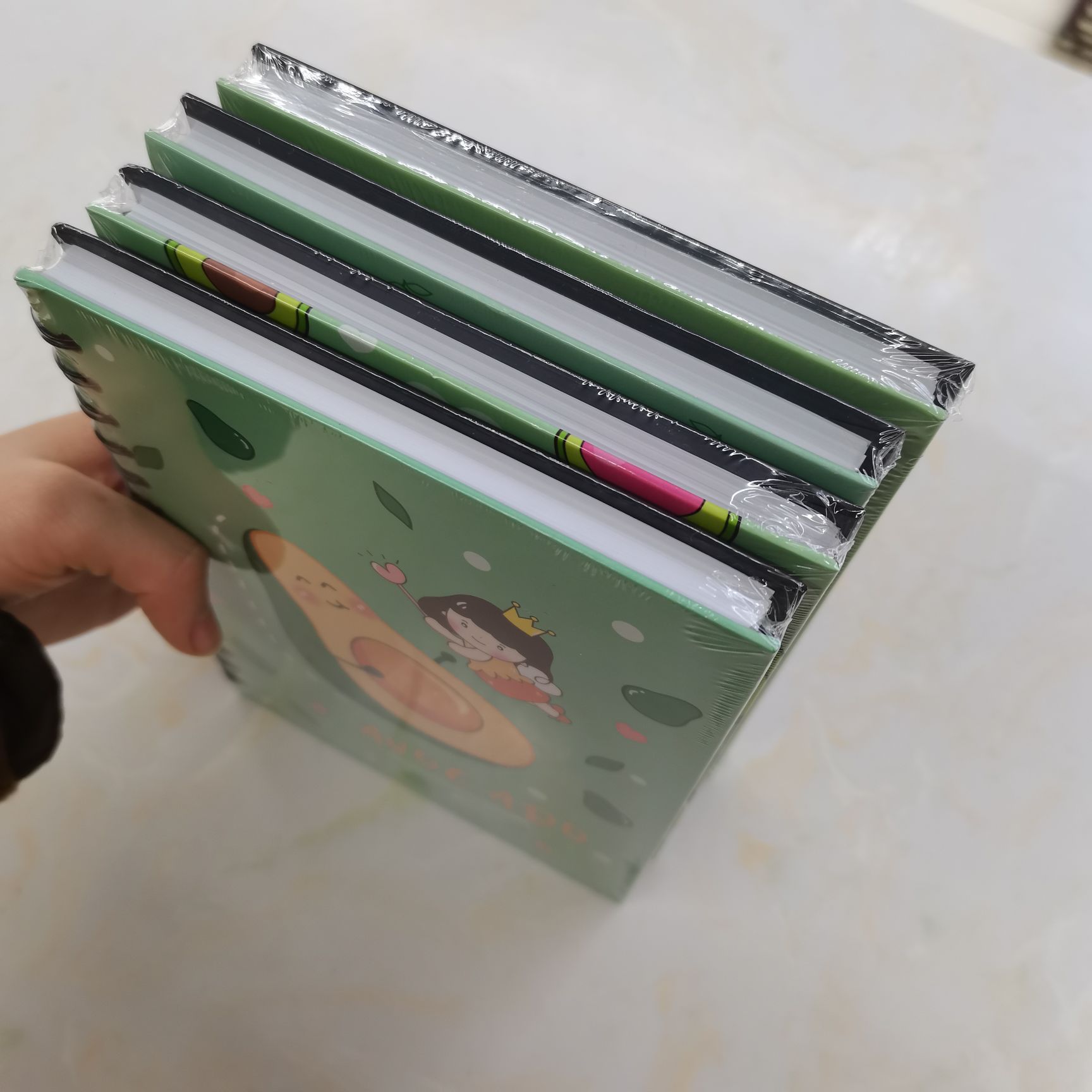 线圈本/笔记本/卡通线圈本白底实物图