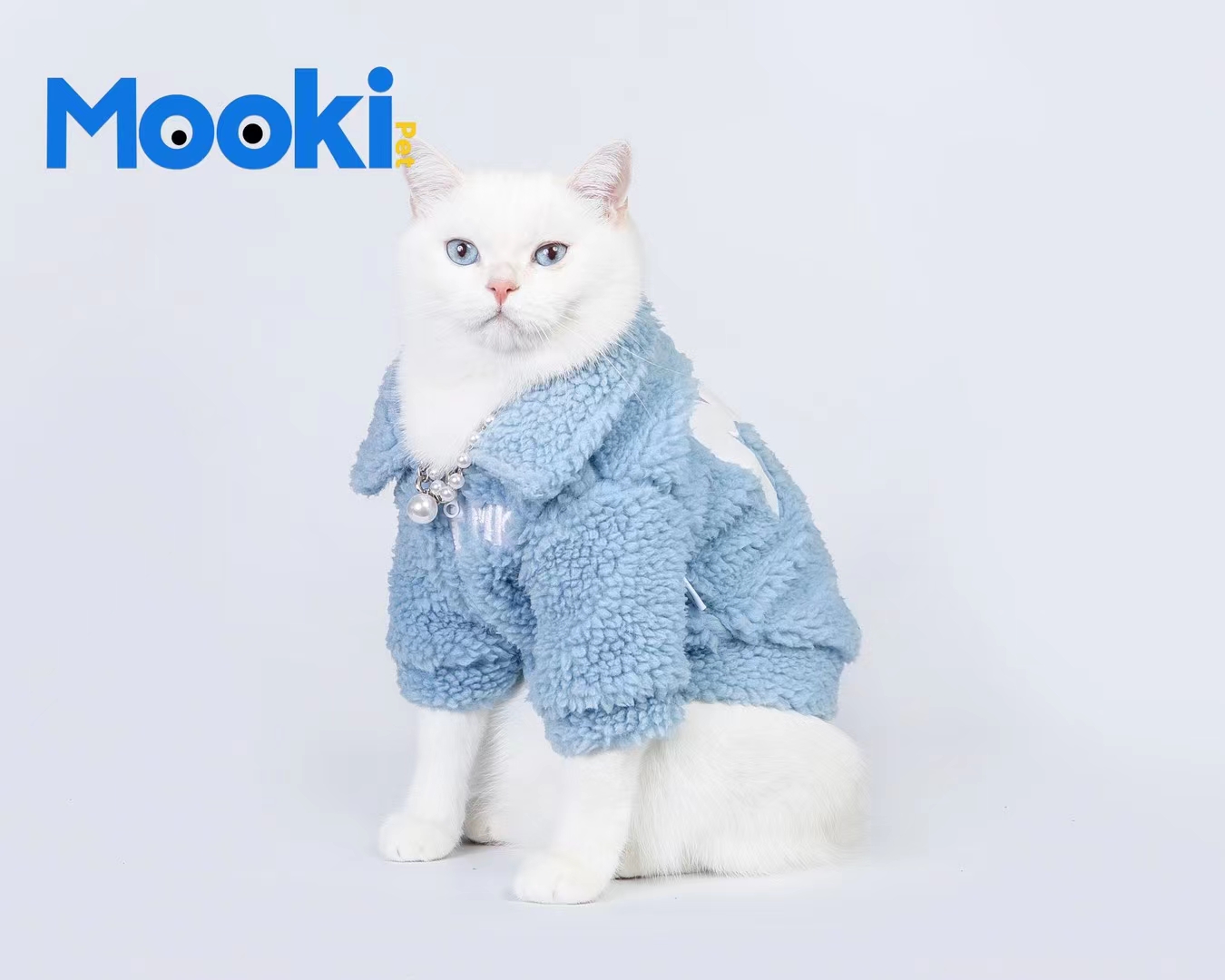 宠物用品衣服！MOOKIPET新品🆕🛒MK21056冰岛绒字母外套📷冰岛绒面料，精致贴布刺绣⚡️✨加厚保暖，非常详情图7