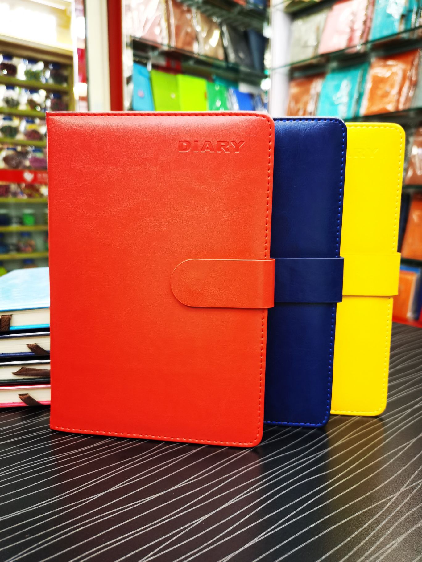 暗扣多色商务笔记本PU软皮手帐记事本现货胶装日记本A5本子详情图3