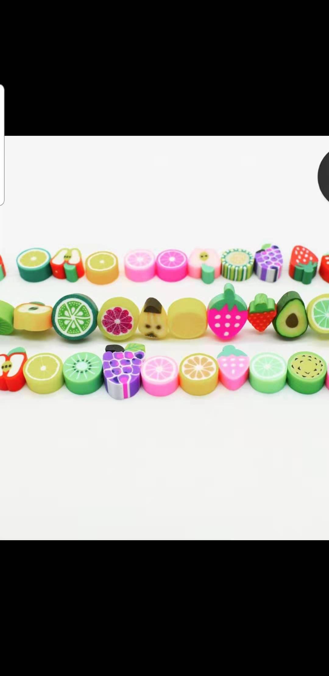 软陶耳环软陶珠子软陶切片产品图