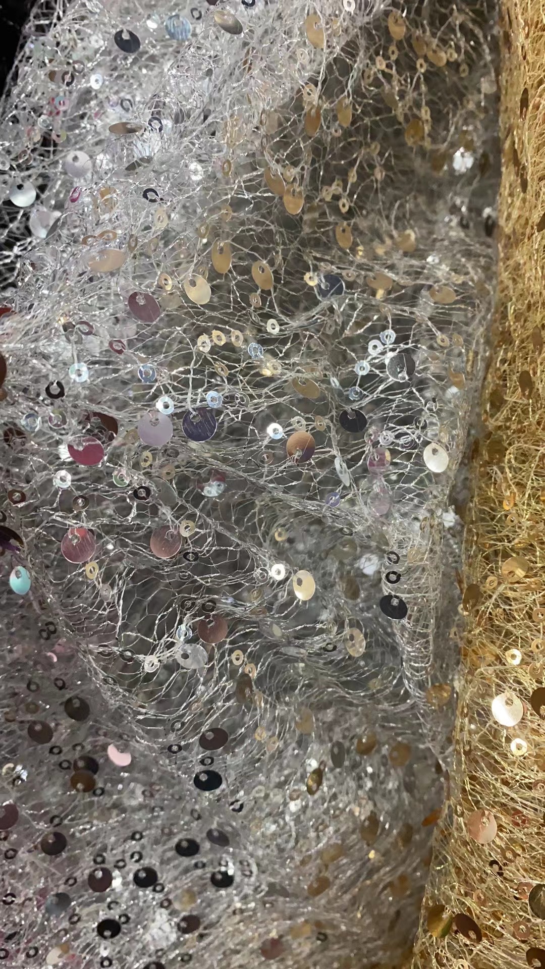 The sequined fabric is sold directly by the manufacturer. New products of the current season are available for wholesale or retail details Picture
