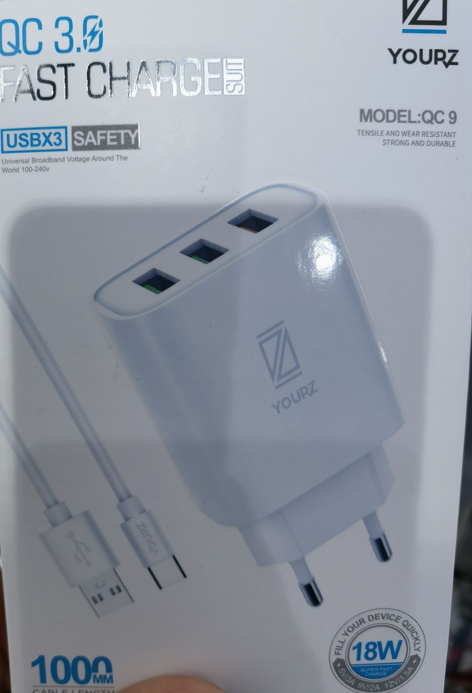 Mobile phone charger Specification image