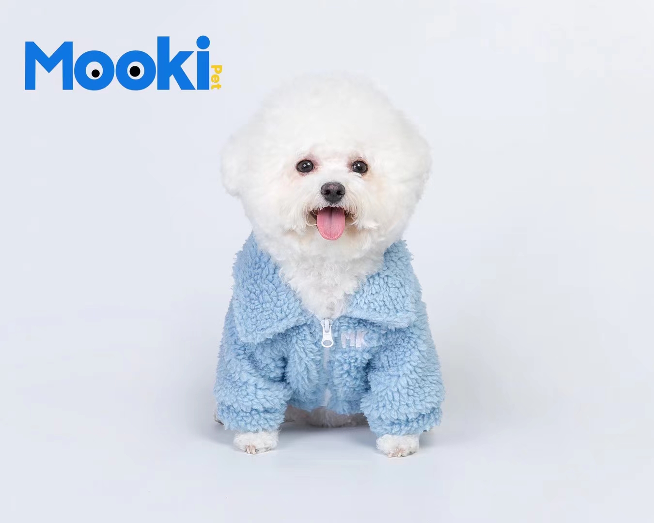 宠物用品衣服！MOOKIPET新品🆕🛒MK21056冰岛绒字母外套📷冰岛绒面料，精致贴布刺绣⚡️✨加厚保暖，非常详情图8