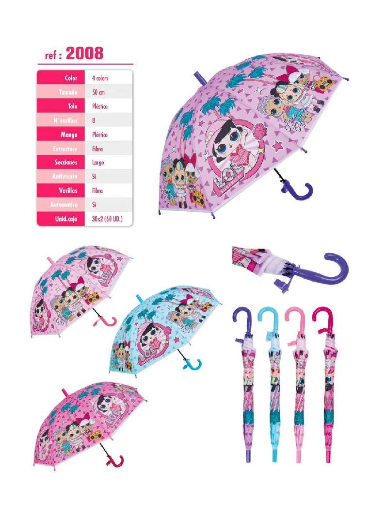 LOL惊喜娃娃彩色雨伞儿童款防水伞面详情1