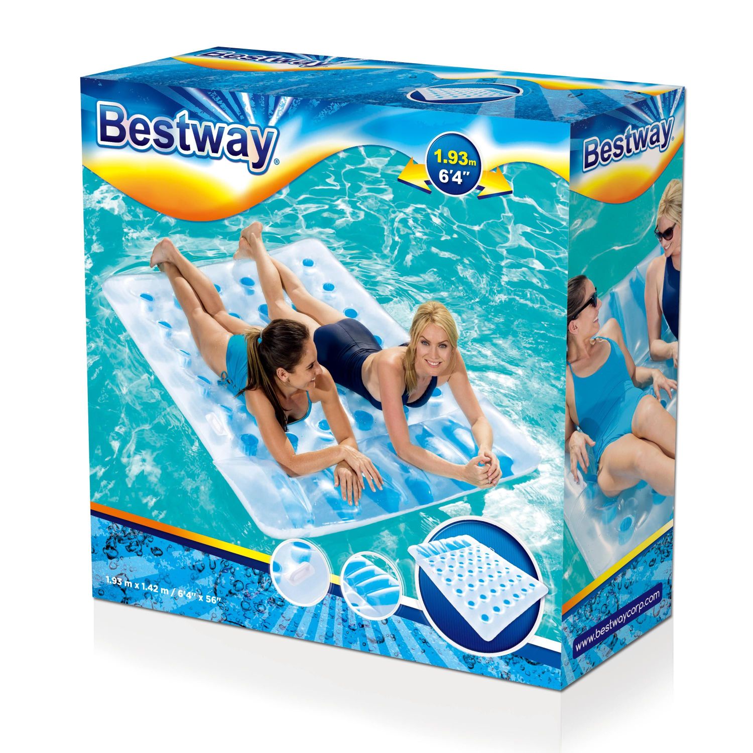 Best way43055 Double Floating Drainage Inflatable Bed Inflatable Float 01