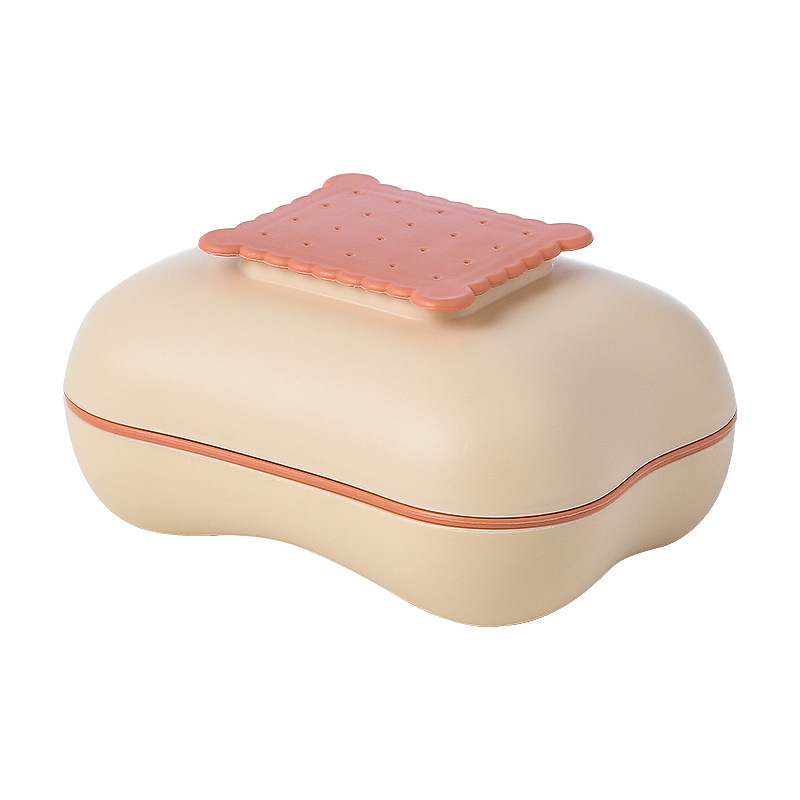 C26-0481爱尚创意肥皂盒个性带盖可爱卫生间沥水收纳家用卡通皂托