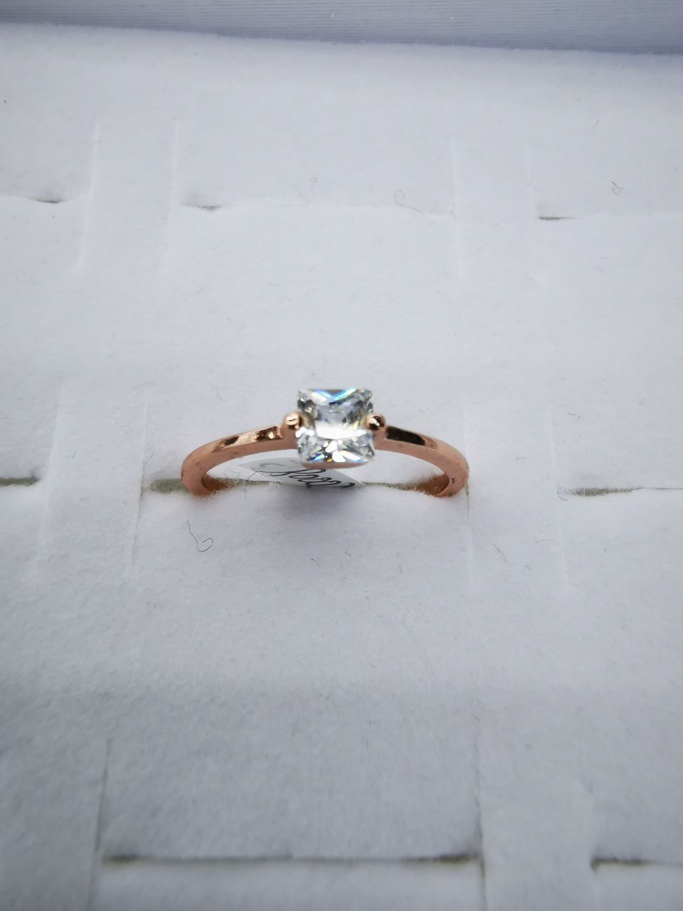 2 Korean version pure copper ring girls' small accessory, simple and ins style fashionable small round bean set ring with adjustable opening
