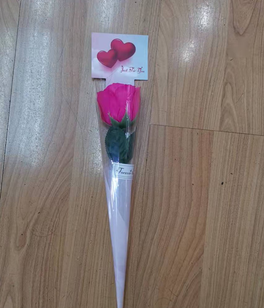 Factory sales of Valentine's Day and Mother's Day gifts, including heart-shaped cards, single rose soap, flower simulation, wholesale. On March 8th, Women's Day, cross-border e-commerce for girlfriends, friends, teachers, and Hai Ruo 01 Item Picture